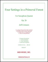 Four Settings in a Primeval Forest SATB Saxophone Quartet cover